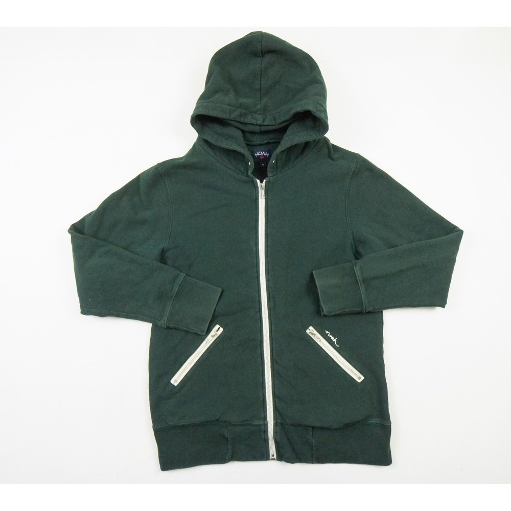 Noah Sweatshirt Mens Medium Green Hoodie Full Zip Skateboard Sweater Streetwear